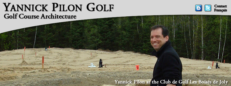 Yannick Pilon at the Club de Golf Les Boisés de Joly, Joly, Quebec